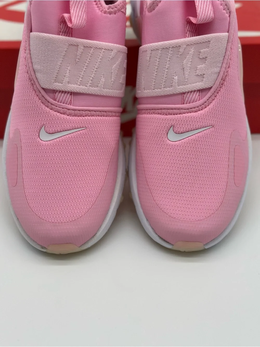 Nike Kids Pink Slip-On Sneakers with White Sole